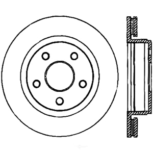 Centric Premium™ Brake Rotor for 2009 Chrysler Aspen - 125.67054