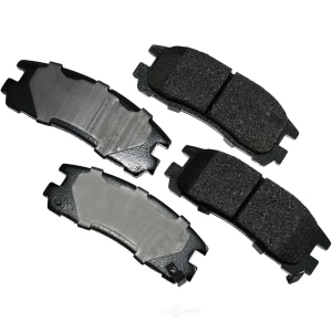 Akebono Pro-ACT™ Ultra-Premium Ceramic Rear Disc Brake Pads for Plymouth Colt - ACT383