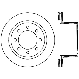 Centric Premium™ Brake Rotor for 2005 Dodge Ram 3500 - 125.67062