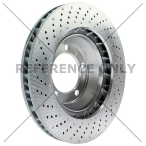 Centric Premium™ OE Style Drilled Brake Rotor for Porsche Cayman - 128.37119