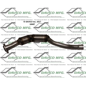 Davico Direct Fit Catalytic Converter and Pipe Assembly for 2010 Land Rover Range Rover Sport - 18487