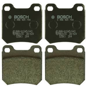 Bosch EuroLine™ Semi-Metallic Rear Disc Brake Pads for 1999 Saab 9-5 - 0986424754