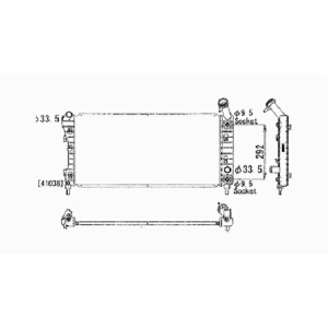 TYC Engine Coolant Radiator for Buick LaCrosse - 2710