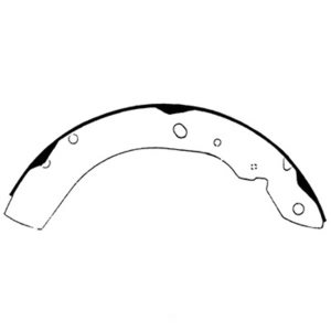 Centric Premium Rear Drum Brake Shoes for Plymouth Acclaim - 111.06571