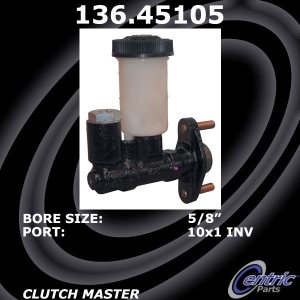 Centric Premium Clutch Master Cylinder for 1984 Mazda RX-7 - 136.45105