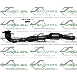 Davico Direct Fit Catalytic Converter and Pipe Assembly for 2005 Saab 9-3 - 18494
