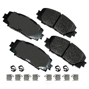 Akebono Pro-ACT™ Ultra-Premium Ceramic Front Disc Brake Pads for 2016 Toyota Prius - ACT1184A