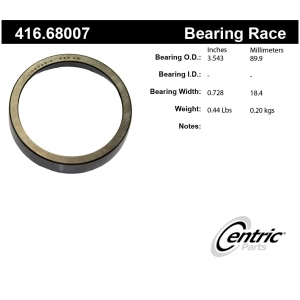 Centric Premium™ Front Inner Wheel Bearing Race for Dodge Ram 2500 - 416.68007