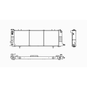 TYC Engine Coolant Radiator for 1995 Jeep Cherokee - 1193