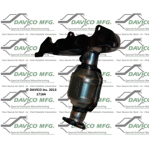 Davico Exhaust Manifold with Integrated Catalytic Converter for 2002 Kia Rio - 17164