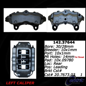 Centric Posi Quiet™ Loaded Brake Caliper for Audi Q7 - 142.37644
