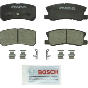 Bosch QuietCast™ Premium Ceramic Rear Disc Brake Pads for 2008 Mitsubishi Endeavor - BC868