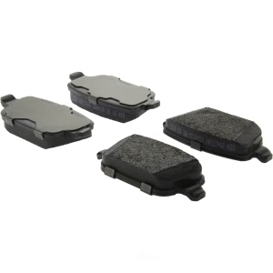 Centric Posi Quiet™ Extended Wear Semi-Metallic Rear Disc Brake Pads for 2009 Volvo S80 - 106.13140