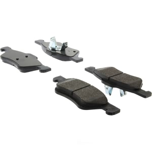 Centric Posi Quiet™ Extended Wear Semi-Metallic Front Disc Brake Pads for Mazda Tribute - 106.10470