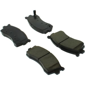 Centric Posi Quiet™ Extended Wear Semi-Metallic Front Disc Brake Pads for 2004 Kia Rio - 106.08890