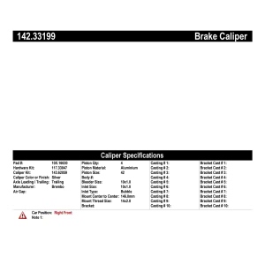 Centric Posi Quiet™ Loaded Brake Caliper for 2018 Audi A6 Quattro - 142.33199