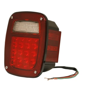 GROTE Passenger Side Hi Count™ 4" Red Bracket Mount LED Combination Tail Light with Side Marker Light for 1984 Ford F-150 - G5202