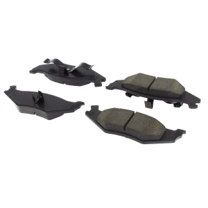 Centric Posi Quiet™ Extended Wear Semi-Metallic Rear Disc Brake Pads for 1999 Dodge Neon - 106.05120