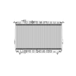 TYC Engine Coolant Radiator for 2003 Hyundai XG350 - 2584