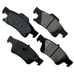 Akebono Pro-ACT™ Ultra-Premium Ceramic Rear Disc Brake Pads for 2013 Jeep Grand Cherokee - ACT1498