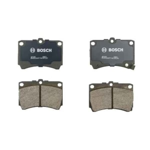 Bosch QuietCast™ Premium Organic Front Disc Brake Pads for 1990 Mazda Protege - BP466