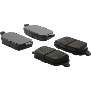 Centric Posi Quiet™ Extended Wear Semi-Metallic Rear Disc Brake Pads for 2012 Land Rover LR2 - 106.13141