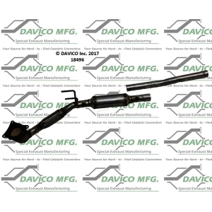 Davico Direct Fit Catalytic Converter and Pipe Assembly for 2010 Audi A3 - 18496