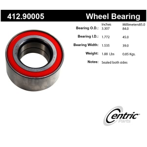 Centric Premium™ Rear Passenger Side Double Row Wheel Bearing for Volvo 780 - 412.90005