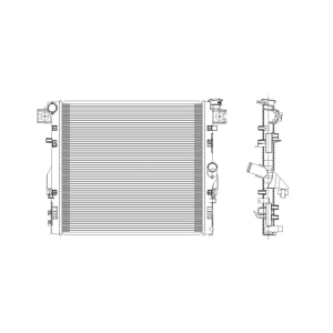TYC Engine Coolant Radiator for 2014 Jeep Wrangler - 2957