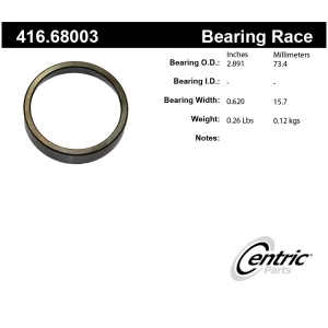 Centric Premium™ Front Outer Wheel Bearing Race for 1987 Dodge Raider - 416.68003