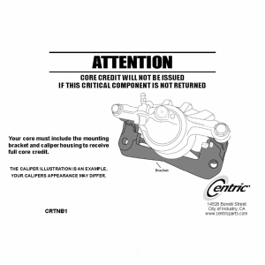 Centric Posi Quiet™ Loaded Brake Caliper for 2004 Cadillac CTS - 142.62569