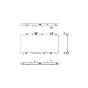 TYC Engine Coolant Radiator for 2007 Toyota Camry - 13035