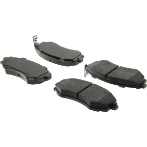 Centric Posi Quiet™ Extended Wear Semi-Metallic Front Disc Brake Pads for 1992 Nissan Stanza - 106.07000
