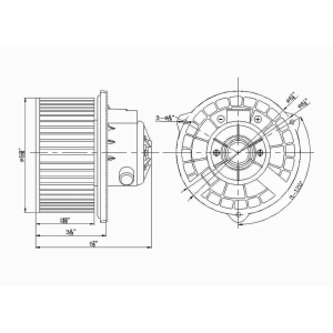 TYC Hvac Blower Motor Assembly for 2001 Kia Rio - 700144