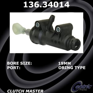 Centric Premium Clutch Master Cylinder for 2008 BMW 135i - 136.34014