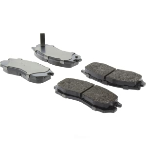 Centric Posi Quiet™ Extended Wear Semi-Metallic Front Disc Brake Pads for 1996 Mitsubishi Galant - 106.04840