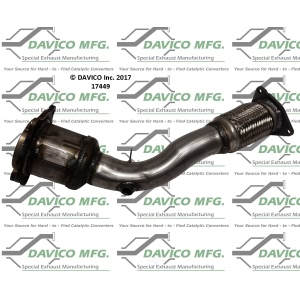 Davico Direct Fit Catalytic Converter and Pipe Assembly for 2008 Porsche Cayenne - 17449