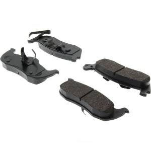 Centric Posi Quiet™ Extended Wear Semi-Metallic Rear Disc Brake Pads for 2009 Jeep Commander - 106.10870