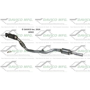 Davico Direct Fit Catalytic Converter and Pipe Assembly for 2009 Audi A6 Quattro - 18502