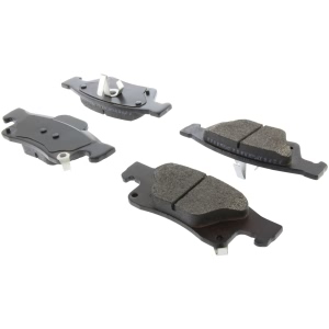 Centric Posi Quiet™ Extended Wear Semi-Metallic Rear Disc Brake Pads for 2016 Jeep Grand Cherokee - 106.14980