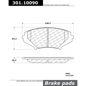 Centric Premium Ceramic Front Disc Brake Pads for 2011 Mazda RX-8 - 301.10090