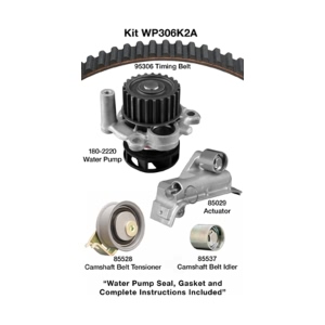 Dayco Timing Belt Kit With Water Pump for 2001 Audi TT - WP306K2A