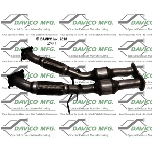 Davico Direct Fit Catalytic Converter and Pipe Assembly for 2009 Volvo XC70 - 17444