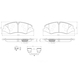 brembo Premium Ceramic Front Disc Brake Pads for Land Rover Range Rover - P44024N