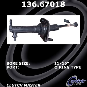Centric Premium Clutch Master Cylinder for 2002 Dodge Ram 1500 - 136.67018