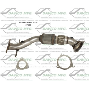 Davico Direct Fit Catalytic Converter and Pipe Assembly for 2013 Land Rover Range Rover Evoque - 17523