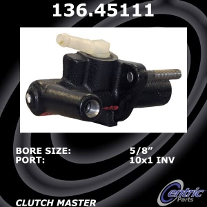 Centric Premium Clutch Master Cylinder for 2000 Mazda Protege - 136.45111