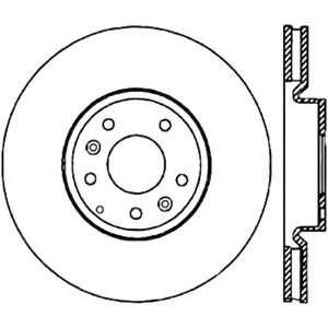 Centric Premium™ Brake Rotor for Mazda RX-8 - 125.45071