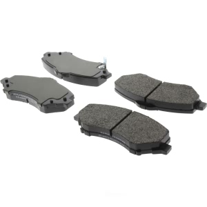 Centric Posi Quiet™ Extended Wear Semi-Metallic Front Disc Brake Pads for 2010 Dodge Grand Caravan - 106.12730