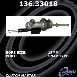 Centric Premium™ Clutch Master Cylinder for 2011 Audi R8 - 136.33018